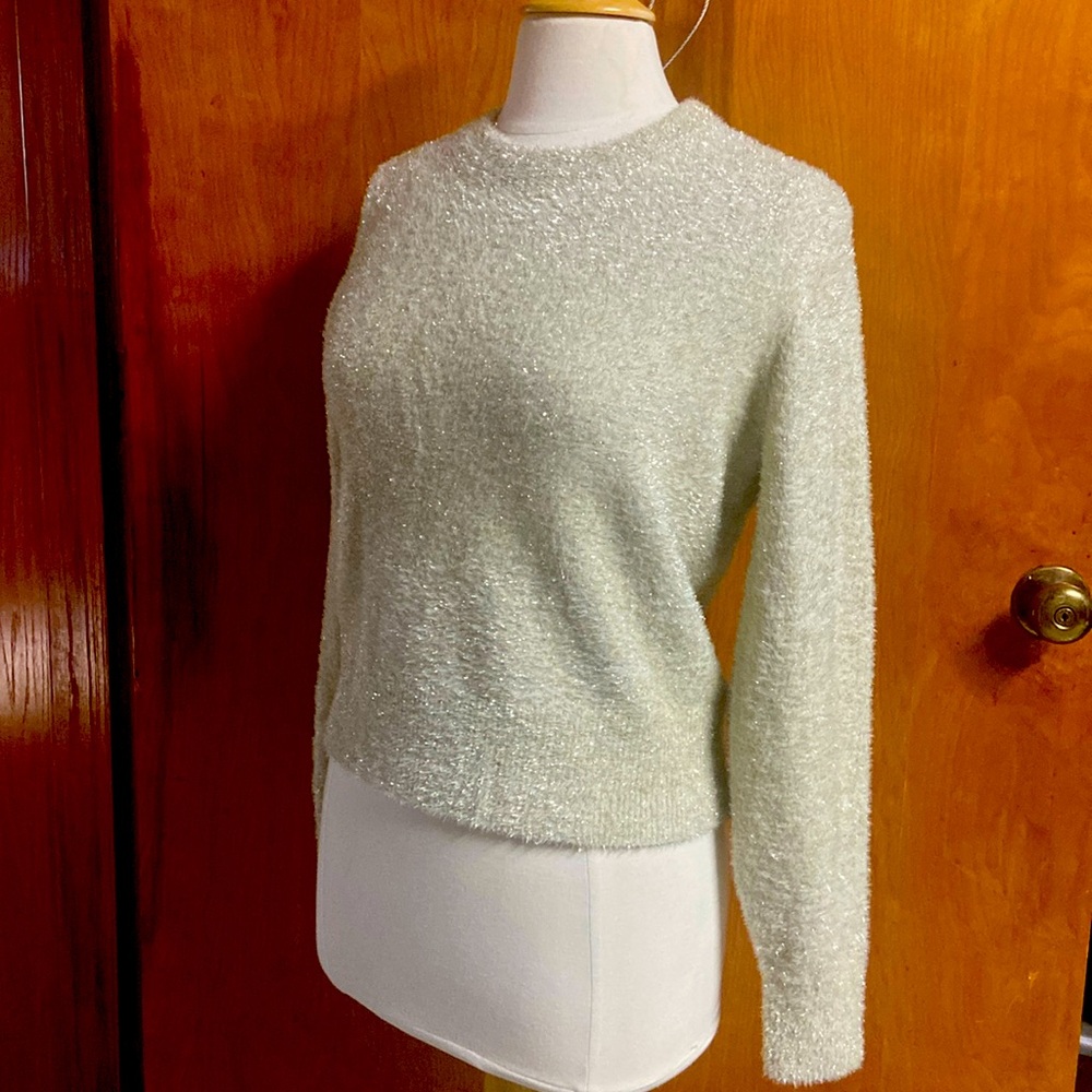 OLD NAVY Sweater Ivory NWTs Gold Sprinkles Off-White